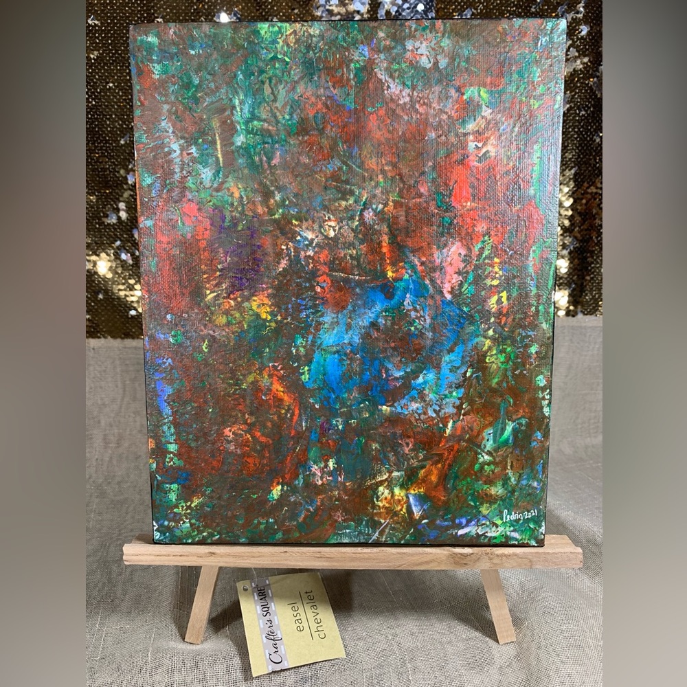 Original Mini Painting on Easel